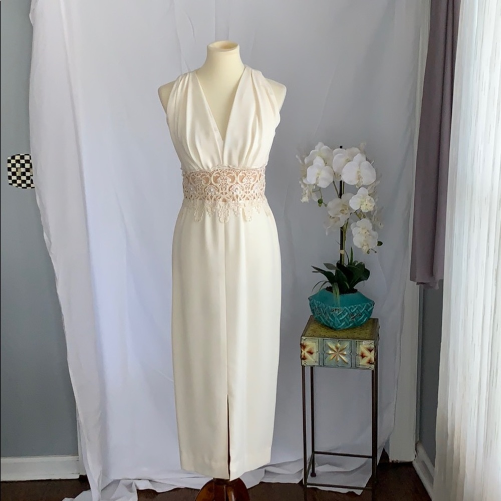 Wedding dress casual size 6 tee length ivory